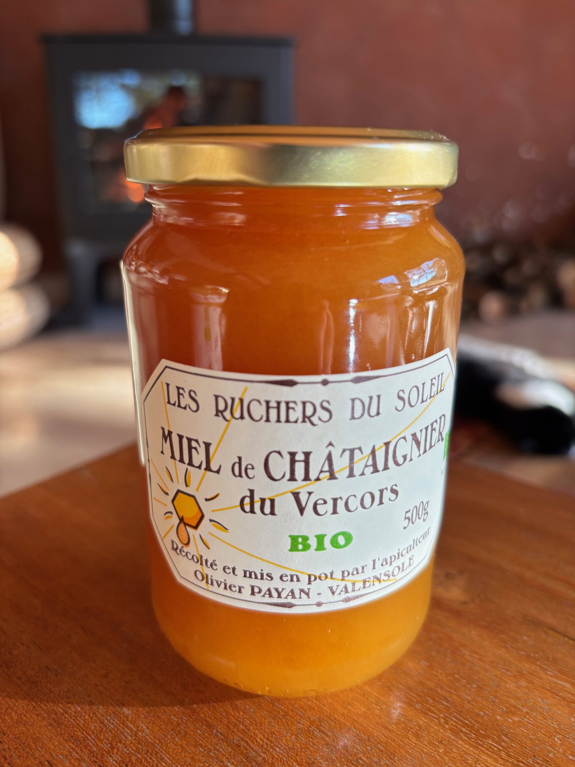 pot de miel bio de châtaigner