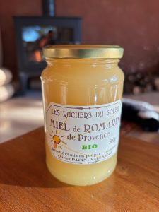pot de miel bio de romarin de Provence