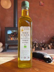 bouteille d'huile d'olive bio de provence